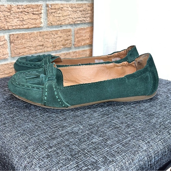 SONOMA life + style green suede tassel loafers 8.5 - Picture 3 of 10
